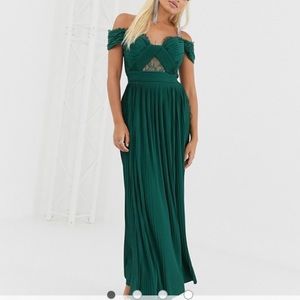 ASOS Petite stunning green gown